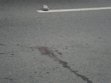Accident la Cobadin: beat, s-a întins pe asfalt şi a dat maşina peste el!